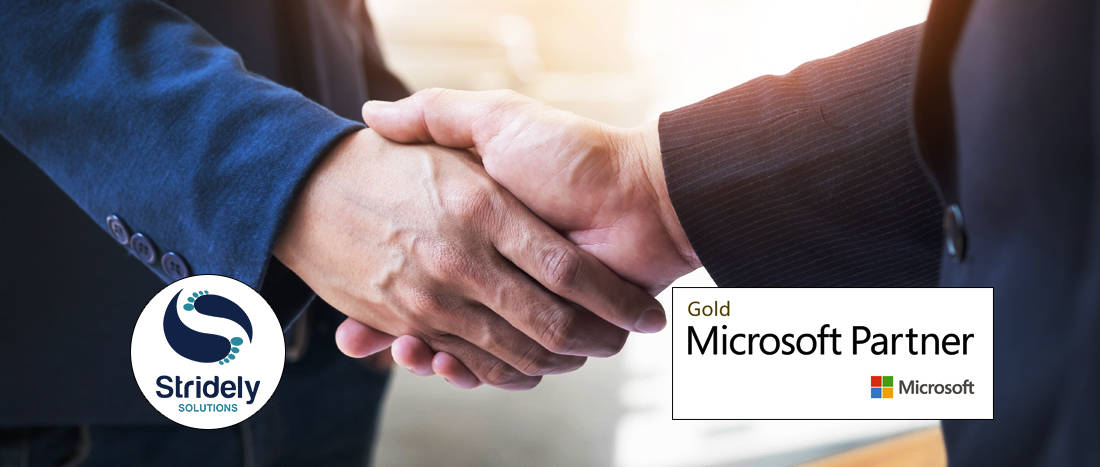Stridely is proud to claim its Microsoft Gold Partner Accreditation