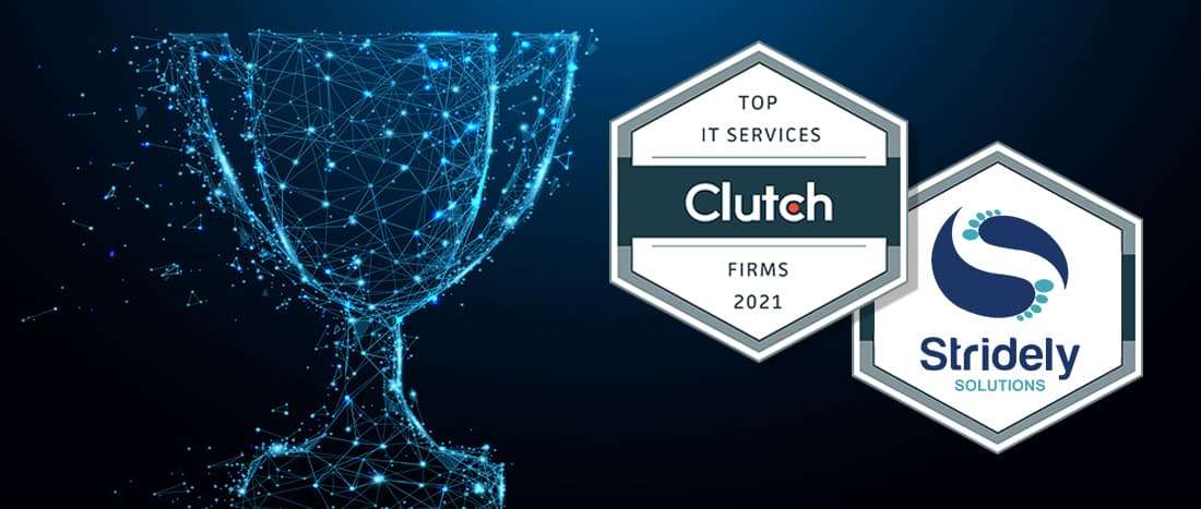 Clutch lists Stridely Solutions in Top 100 IT Services Industry 2021