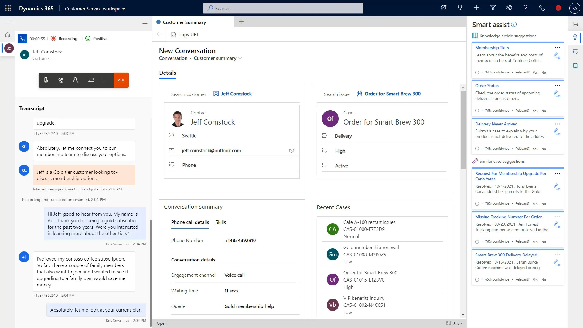 Microsoft 365 Copilot in Dynamics 365 Customer Service