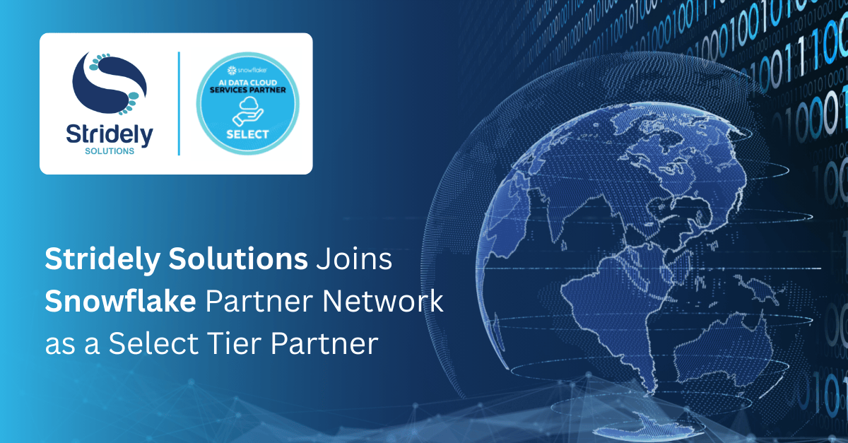 Stridely Solutions become Snowflake partner