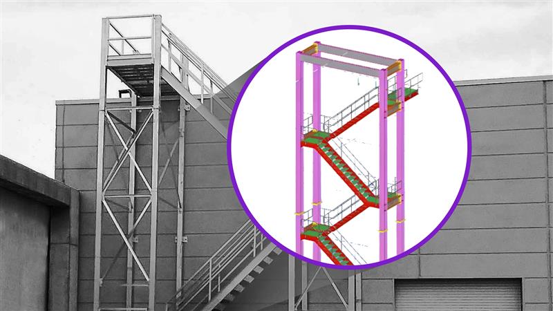 staircase automation tekla