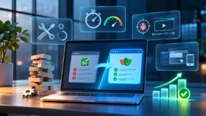 Futuristic Test Migration Dashboard